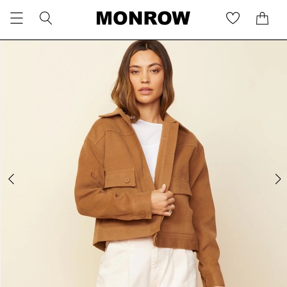 EUC Monrow Weekend Jacket In Golden Brown - Picture 5 of 5